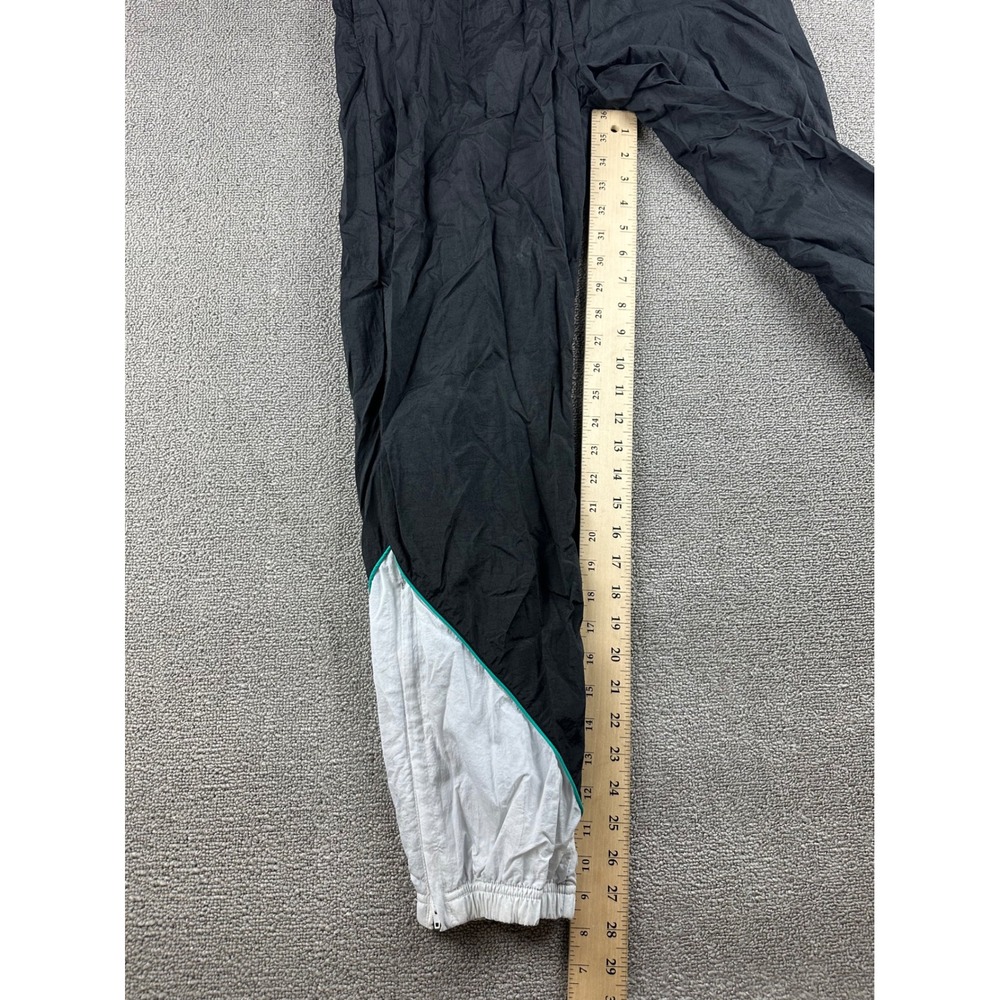 Vintage Reebok Track Pants Men‎ S Black Colorblock Shell Sporty Activewear Y2K - Picture 7 of 8